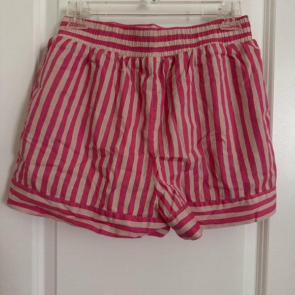 Sézane Chic Pink and Tan Striped Shorts with pockets, 36 - Picture 2 of 10